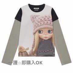 COYSEIO x BLYTHE ドールプリント ストライプ 長袖Tシャツ - メルカリ