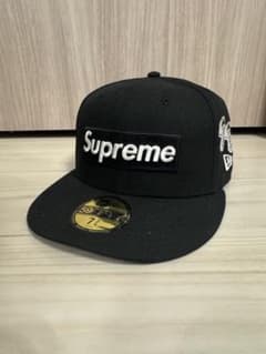 Supreme ブラック ベースボールキャップ 7 3/4 - メルカリ