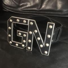 y2k レア グラッドニュース ビックロゴ バックル ベルト 平成 ギャル