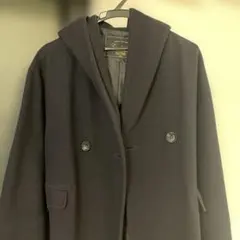 SLOBE ダブルブレスト ロングコート ネイビー - メルカリ