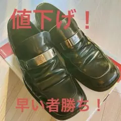 GUCCI グッチ ホースビット ラバーレインシューズ ローファー 雨用紺10