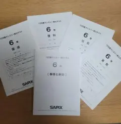 2026年最新】サピックス 6年 テストの人気アイテム - メルカリ