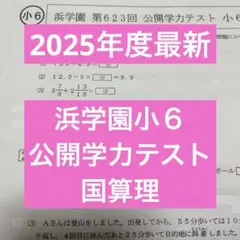 2026年最新】浜学園 公開テスト 小6の人気アイテム - メルカリ