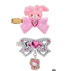 ハローキティ ハイビスカス ギャル 前髪クリップ レア 平成コギャル