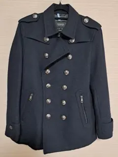 美品】 バーバリーブラックレーベル ナポレオンコート 銀ボタン ノバ