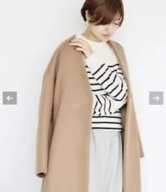 2026年最新】ダブルビーバーVネックノーカラーコートの人気アイテム