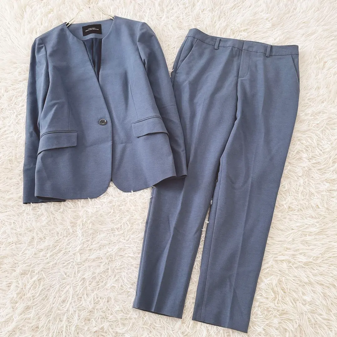 2026年最新】green label relaxing カラー：ブルー系 パンツスーツ上下