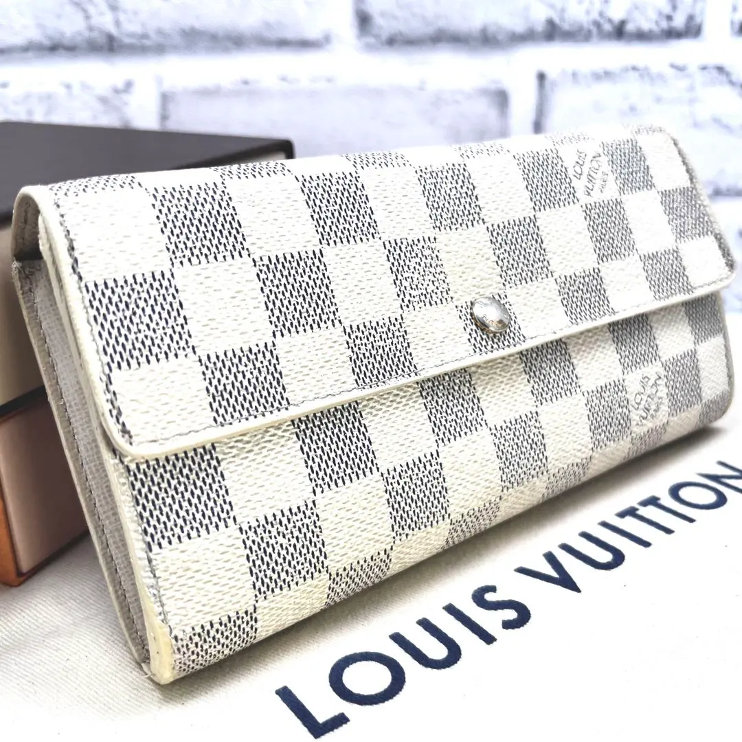 2026年最新】ルイヴィトン 長財布 ポルトフォイユ サラ ダミエアズール