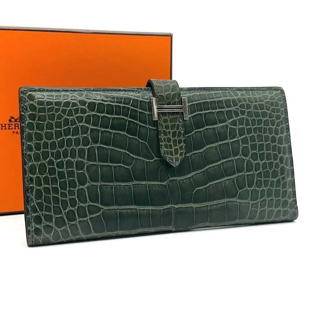 2026年最新】HERMES カラー：グリーン系 長財布の人気アイテム - メルカリ