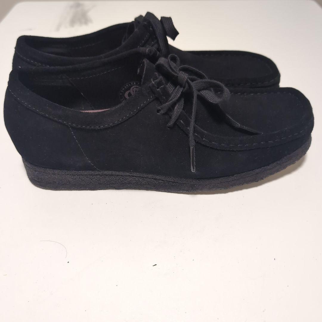 【未使用】CLARKS ORIGINALs ワラビー　黒　スエード　26.5cm