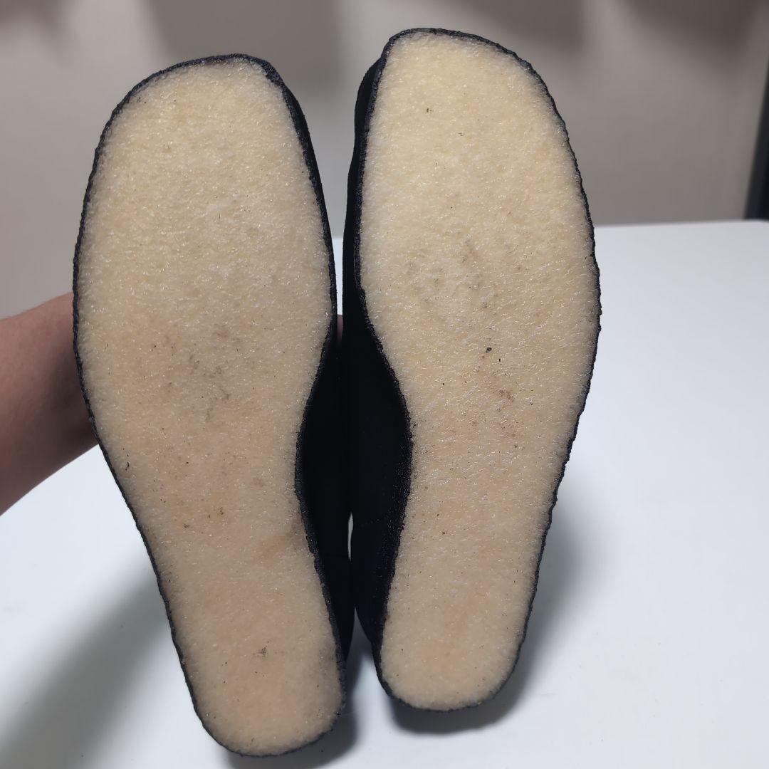 【未使用】CLARKS ORIGINALs ワラビー　黒　スエード　26.5cm