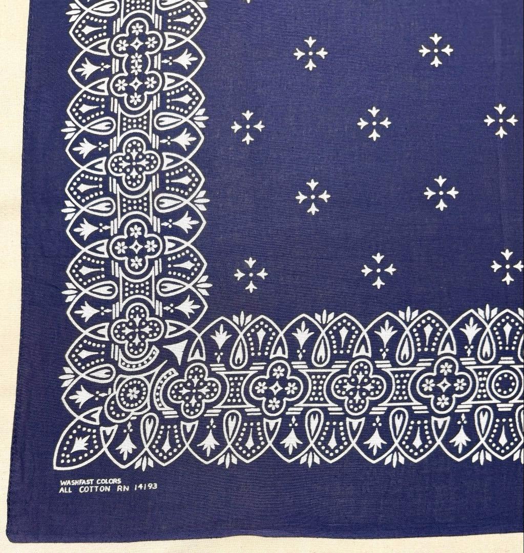 デッドストック アイアンクロス オリジナル ビンテージバンダナ 1693