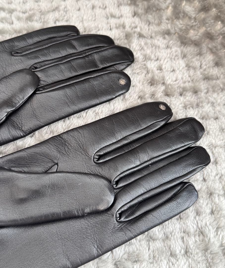 《未使用》エルメス　HERMES グローブ　手袋　サイズ7 ブラック