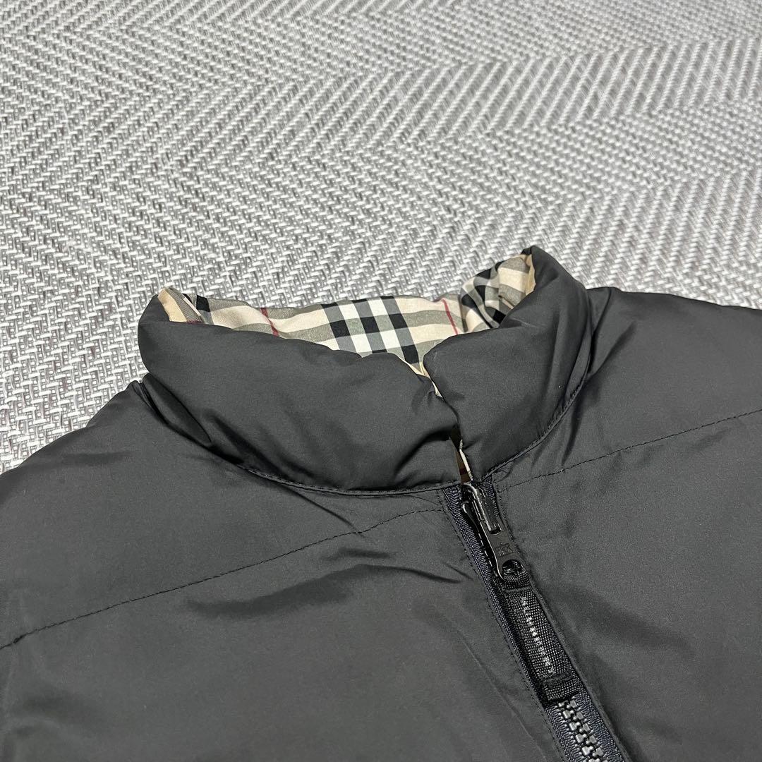 極希少 バーバリー ロンドン ダウンベスト ノバチェック ブラック