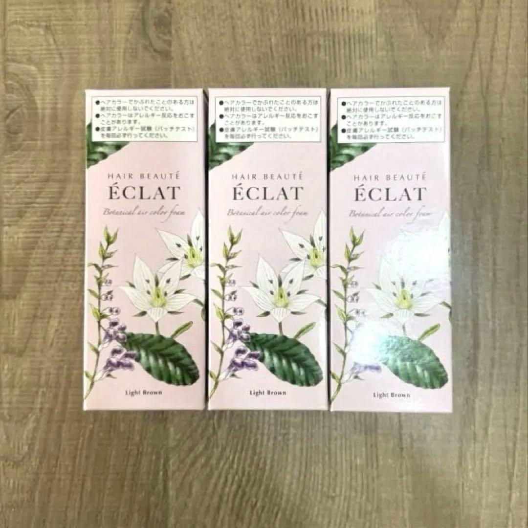 ヘアボーテ エクラ ボタニカル エアカラーフォーム ライトブラウン3本セット ヘアボーテ エクラ ボタニカルエアカラーフォーム ライトブラウン