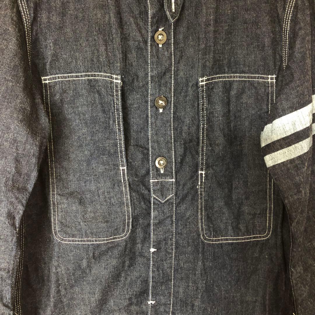 桃太郎ジーンズ デニムワークシャツ SJ191 出陣ジェイルポケットシャツ
