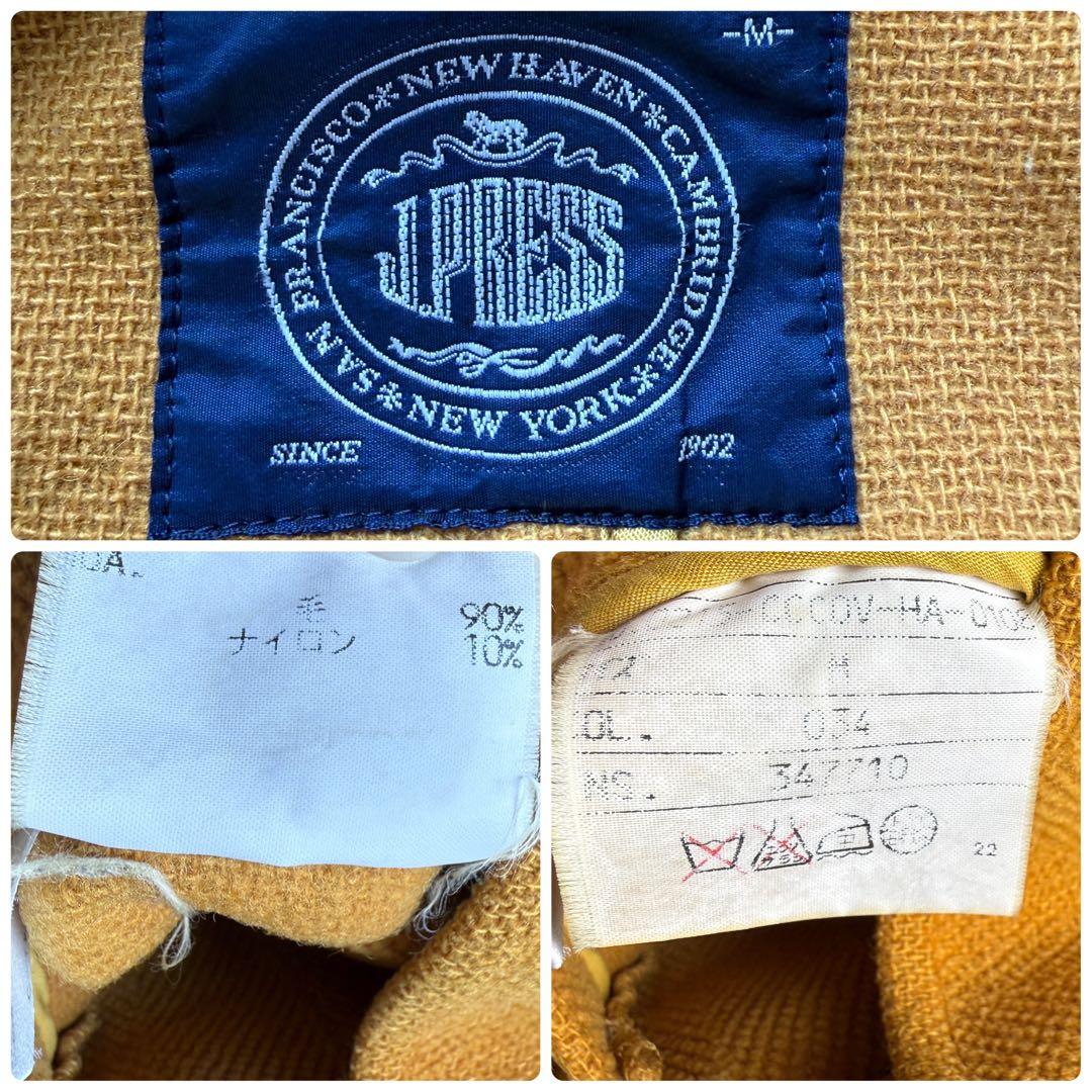 希少色 j.press 2147 ヘリンボーン ダッフルコート イエロー - メルカリ