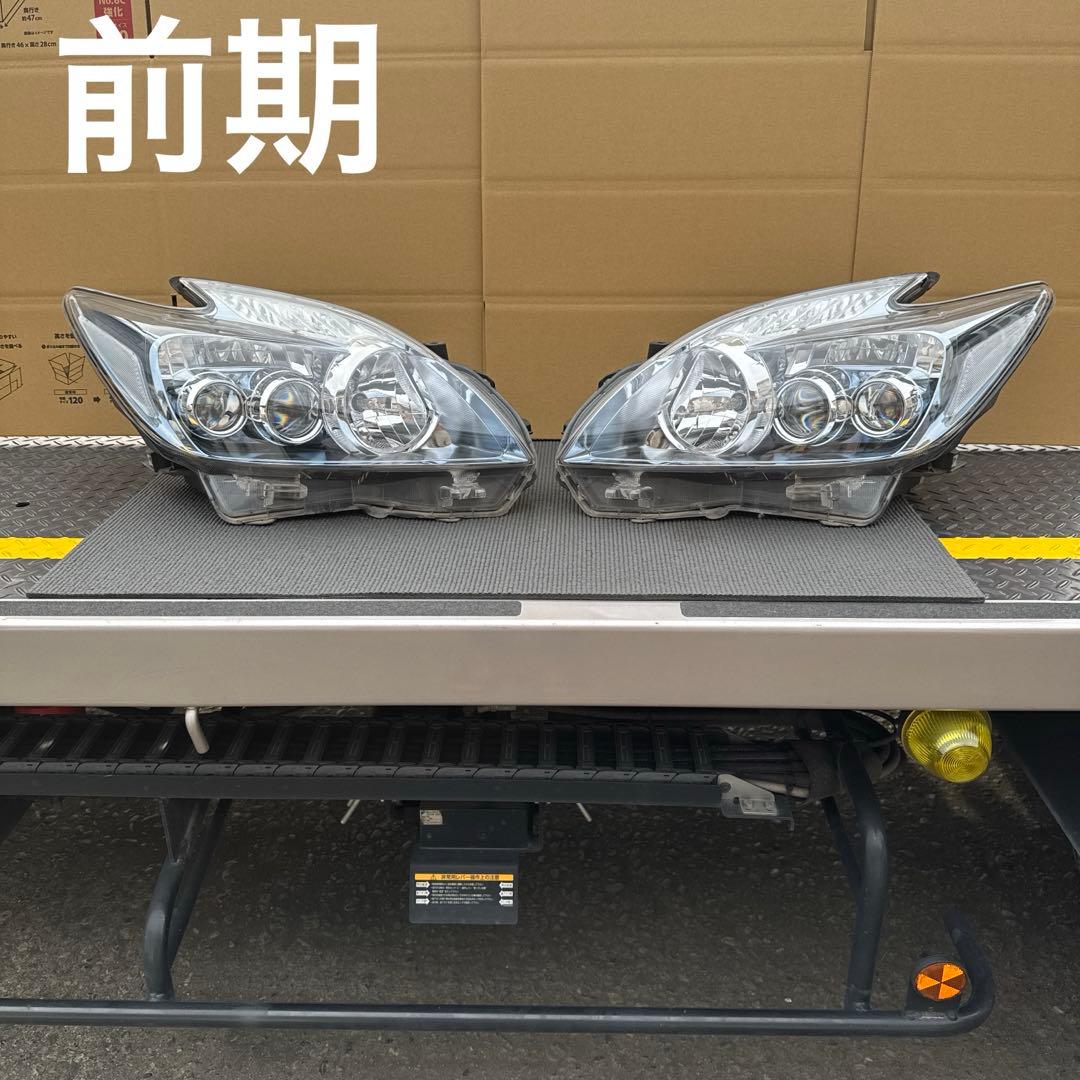 トヨタプリウス30 前期LEDヘッドライトヘッドランプ左右セット中古品