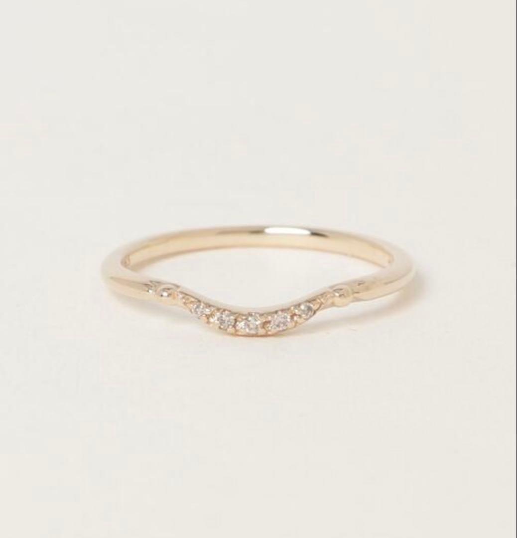 ノジェス ダイヤモンドリング 13号 ゴールド K5 美品 指輪 NOJESS