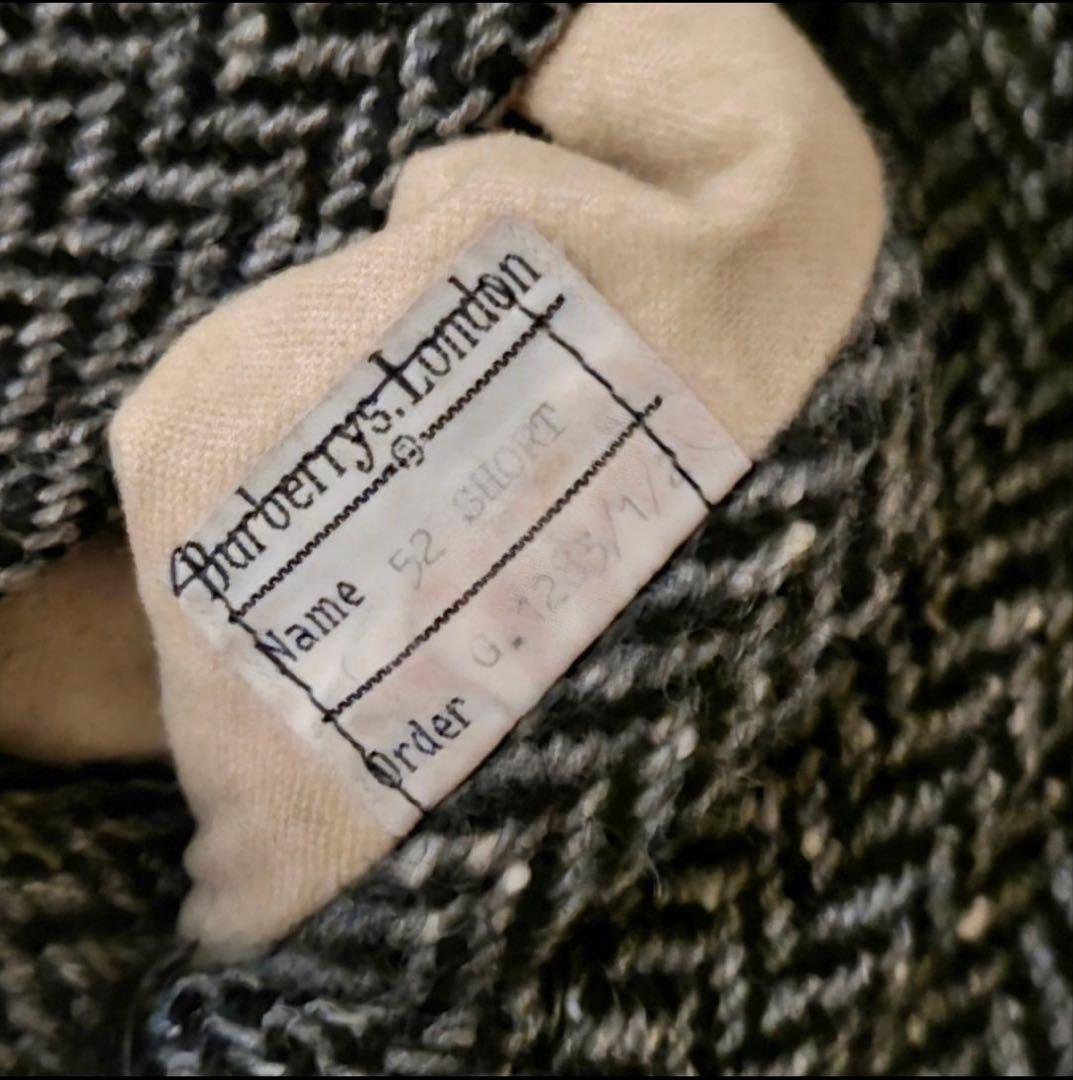 BURBERRY IRISH TWEED サドルショルダー コート - メルカリ