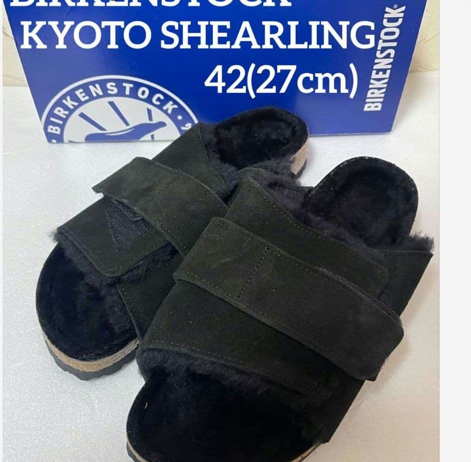 ★お値下げ新品 ビルケンシュトック Kyoto ボアファー スウェード42 黒 楽天市場】ビルケンシュトック BIRKENSTOCK キョウト サンダル
