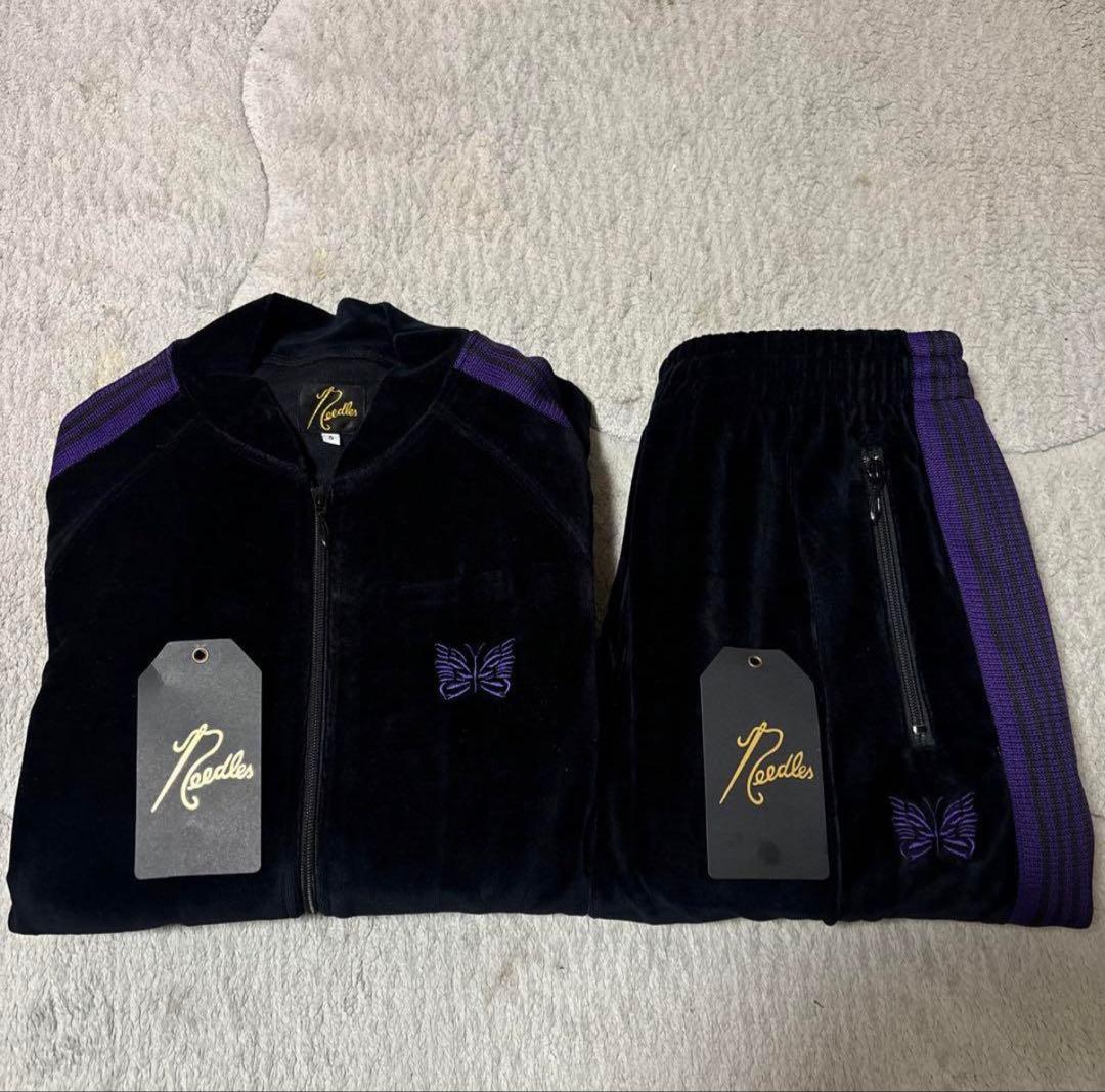 needles ベロアセットアップ　黒紫　サイズs Needles × URBS メッシュ素材を採用したセットアップが登場 – URBAN