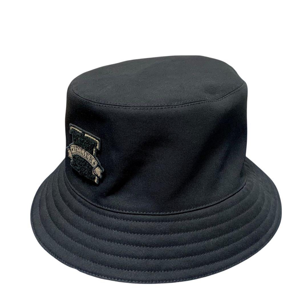 エルメス ハーパーHセリエ バケットハット タグ有 #57 ブラック 黒 HERMES（エルメス） ハット 帽子 ハーパー Hセリエ バケットハット