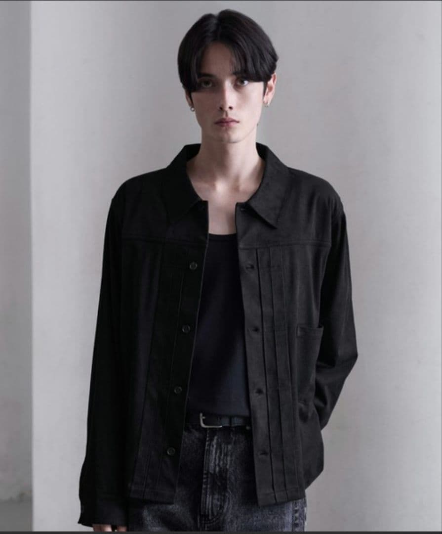 CLEL ダブルテックフェード トラッカーデザインシャツ M ブラック