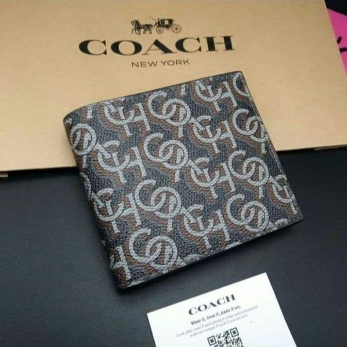 新品 COACH 折り財布 メンズ 人気の小銭入れ付き - メルカリ
