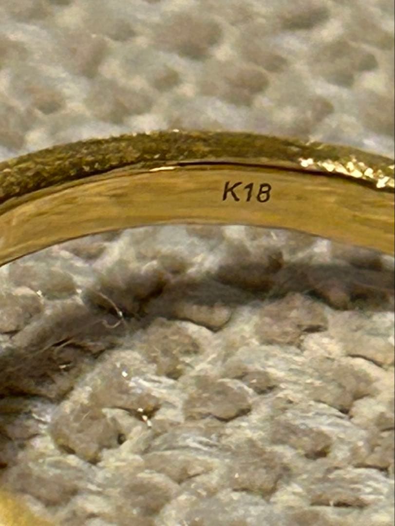 ★美品★年末年始特別価格★k18 リング★7.7g★天然石