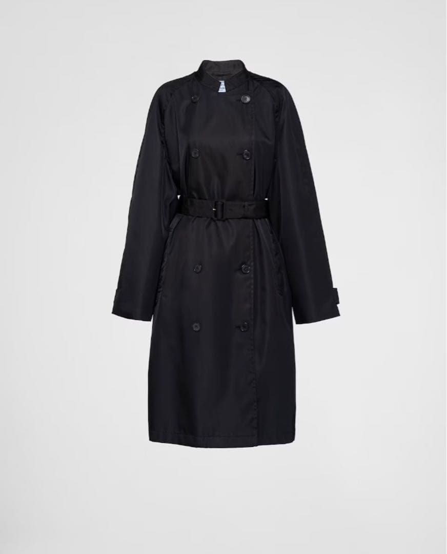 試着のみ　PRADA ダブルブレスト トレンチコート　38 PRADA（プラダ）トレンチコート ベージュ サイズ:38(S位) レディース