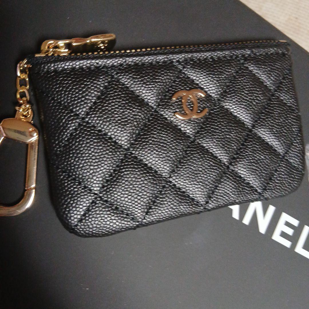 CHANEL キルティング コインケース 黒 ノベルティ - メルカリ