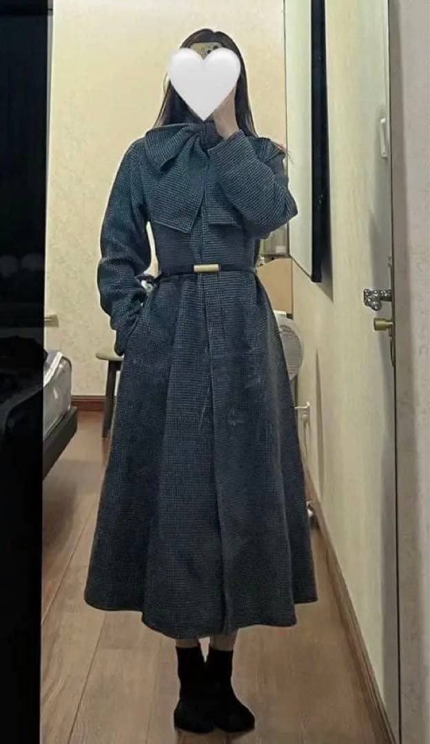 セルフォード ストール付きリバードレスコート チェック - メルカリ