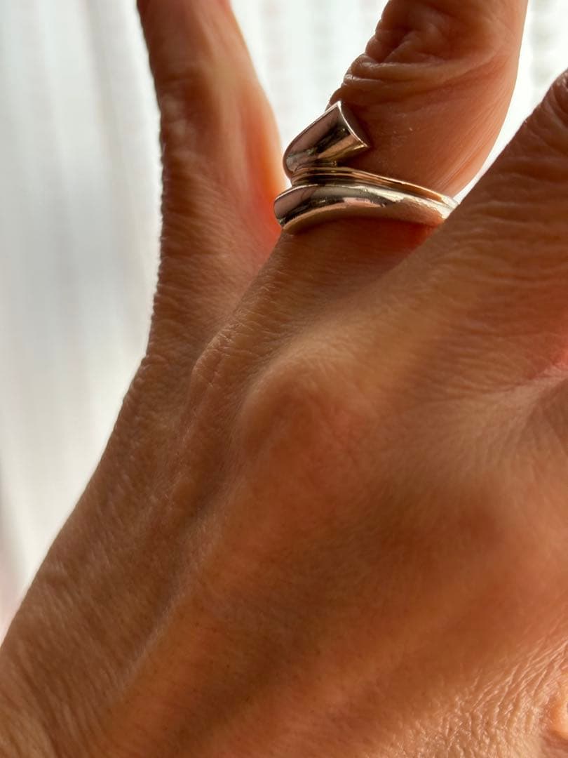 STAR JEWELRY】SV925×K14 コンビ ボリュームリング - メルカリ