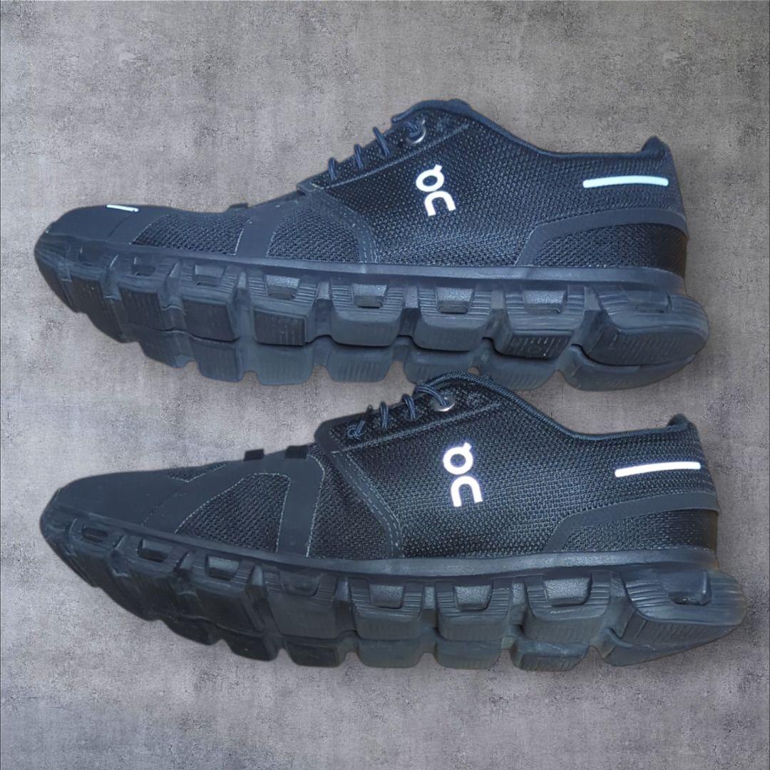 On Cloud6 メンズ 26.0cm オールブラック ランニングシューズ