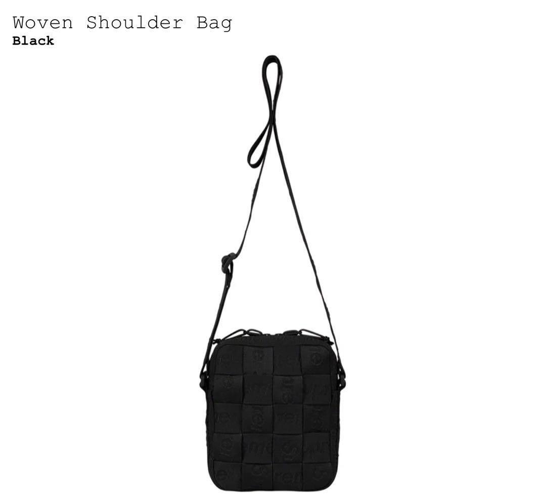 Supreme Woven Shoulder Bag Black Supreme Black
