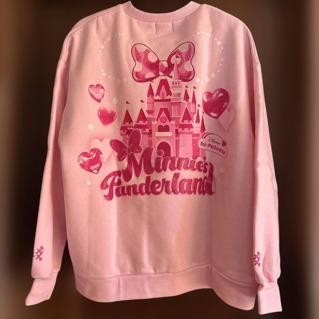 新品タグ付】ディズニーランドミニーのファンダーランド スウェットM-L