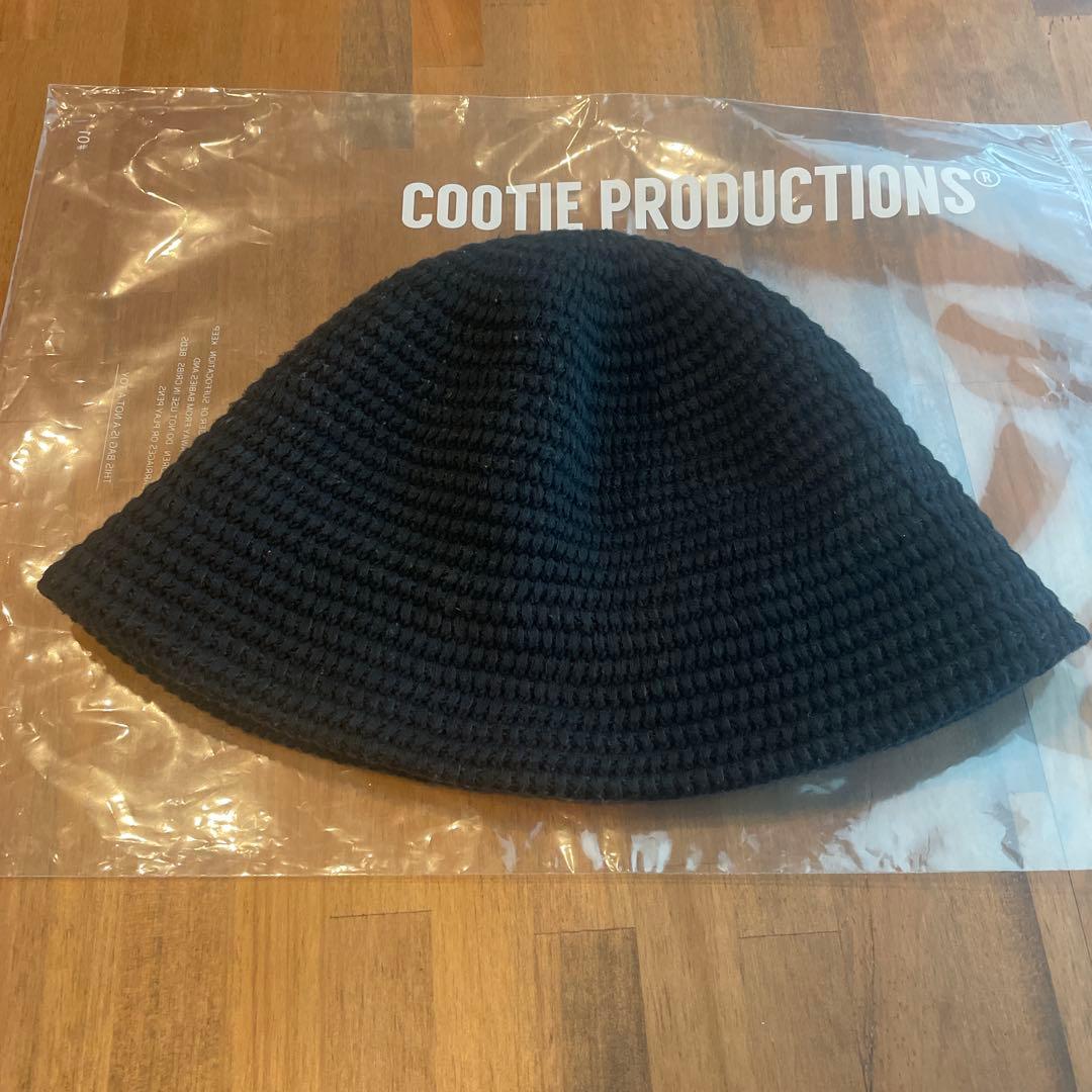 帽子 COOTIE / Knit Crusher Hat -Black