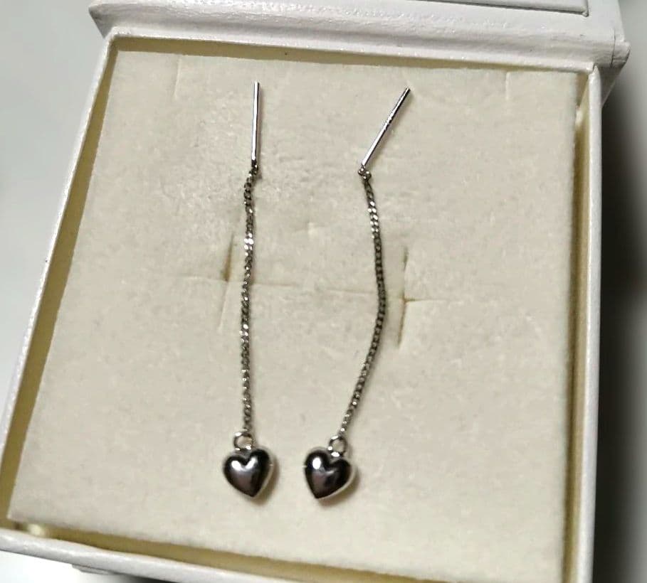 K14WG ハート　アメリカンピアス 楽天市場】○送料無料K14WG 14金 ホワイトゴールド オープンハート