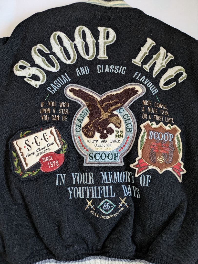 SCOOP INC スタジャン 刺繡 日本製 - メルカリ