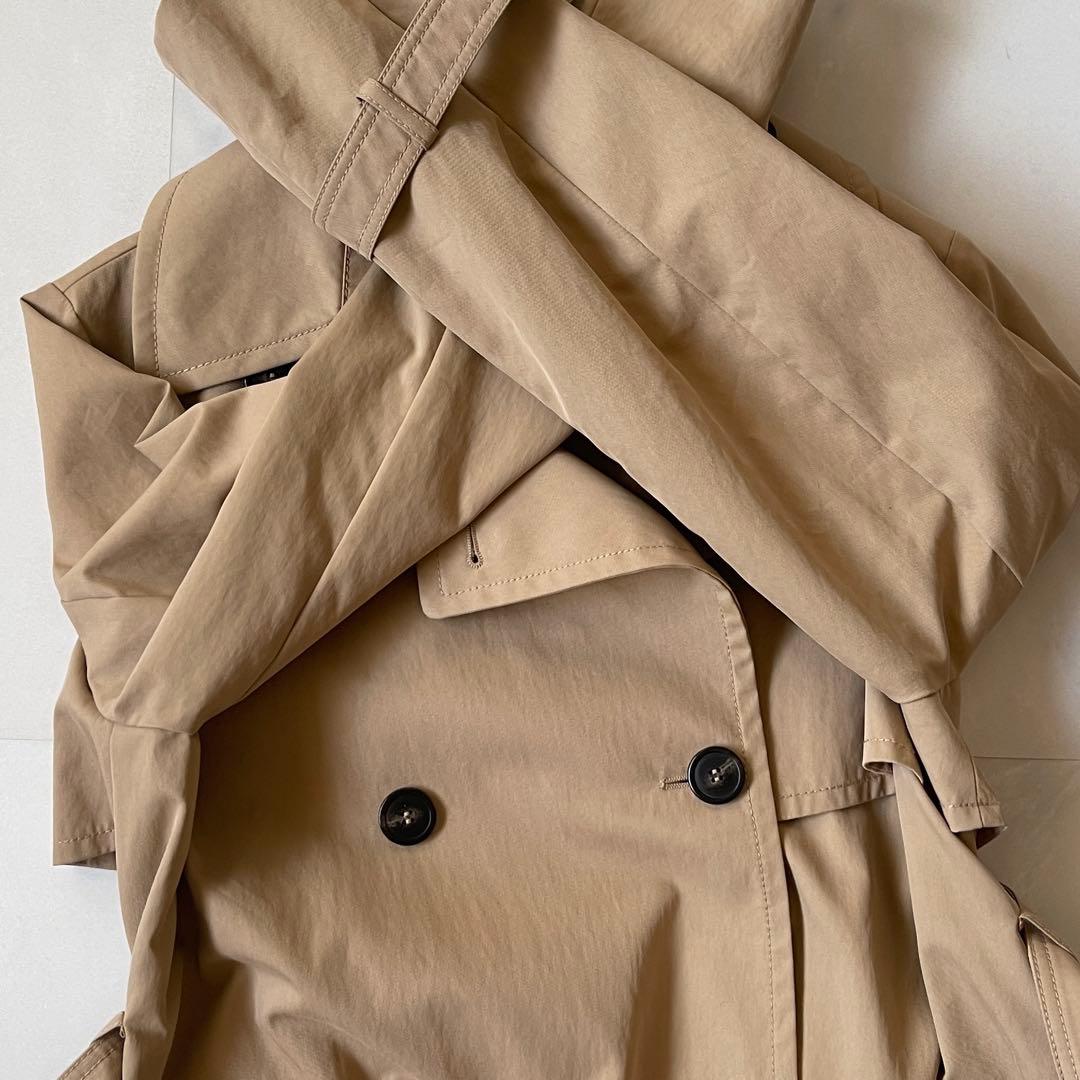 極美品 マックスマーラ トレンチコート 2022 マキシ丈 異素材