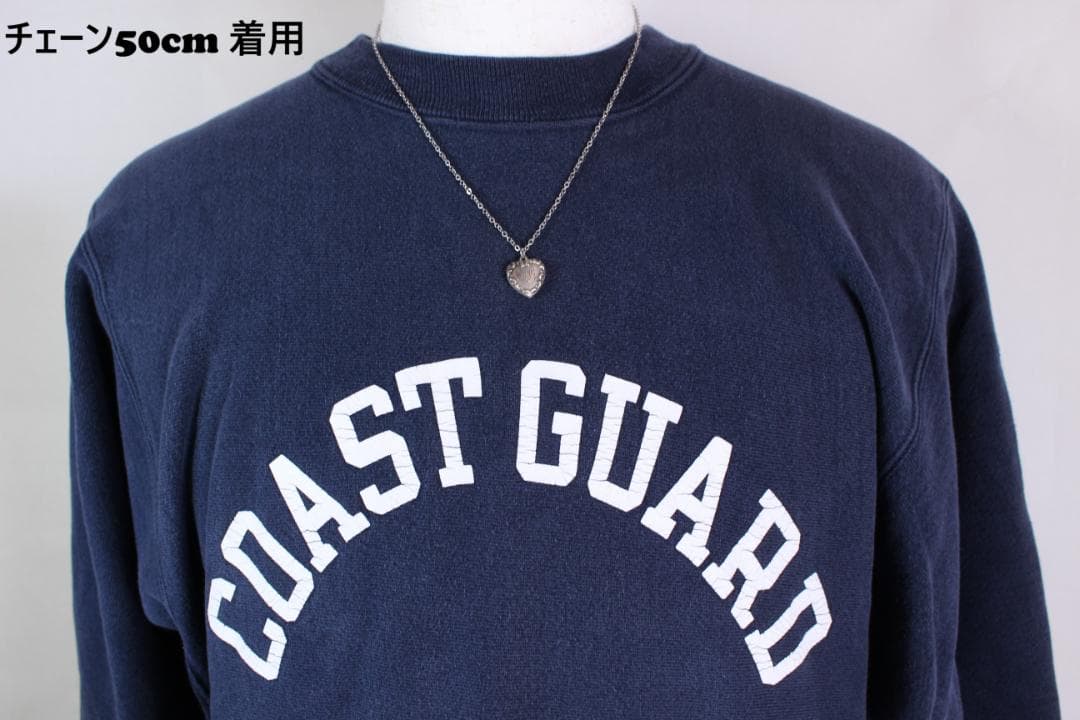 30s スウィートハートジュエリー NAVY 古着 チャーム 波 アールデコ