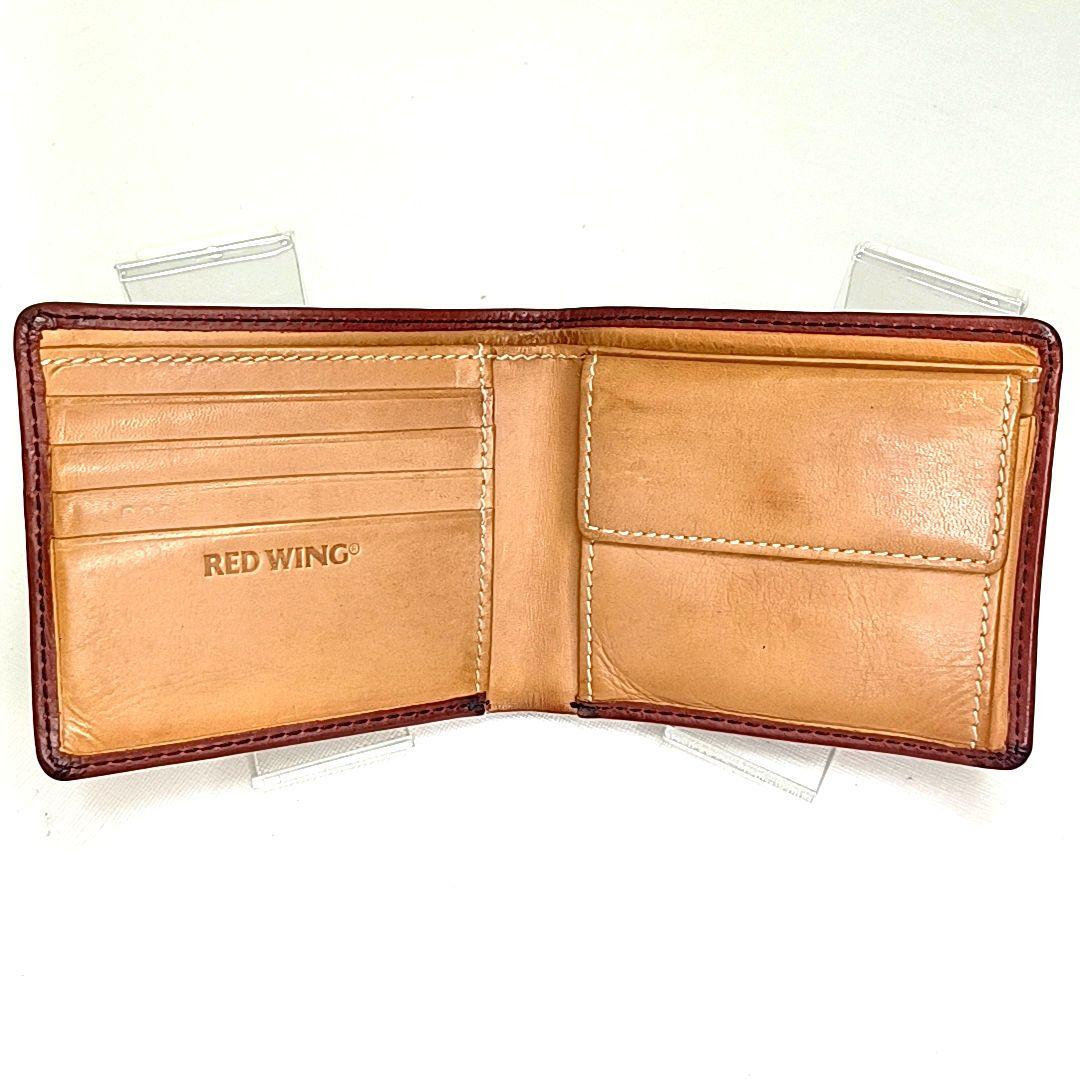 RED WING 【希少】二つ折り レザー ウォレット ブラウン - メルカリ