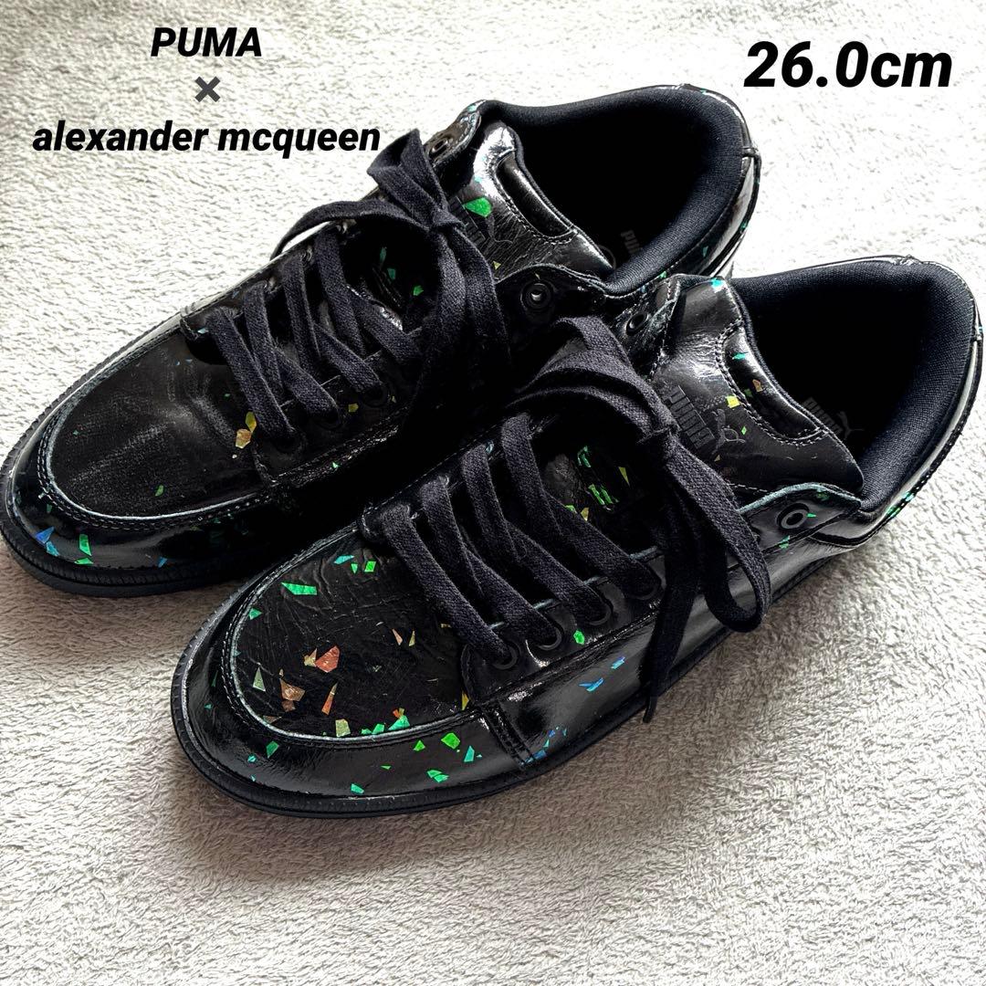 プーマ×アレキサンダーマックイーンコラボ26.0cmメンズスニーカー黒