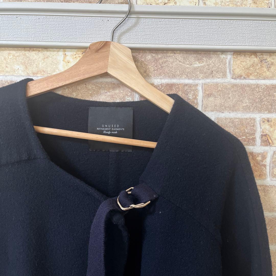 16FW アンユーズド カラーレスコート ネイビー - メルカリ