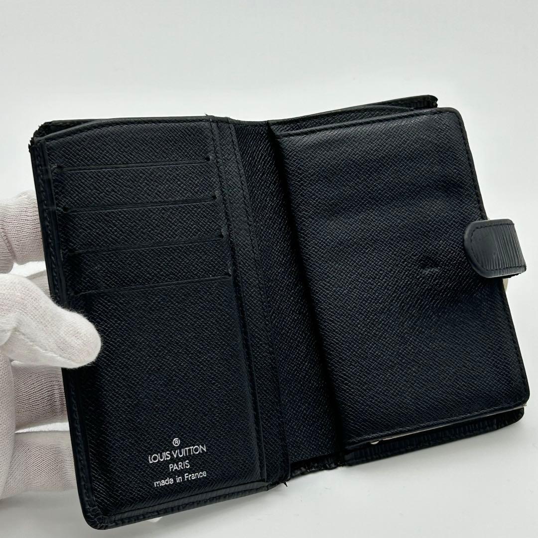 ルイ ヴィトン エピ ポルト モネ ヴィエノワ がま口 折り財布