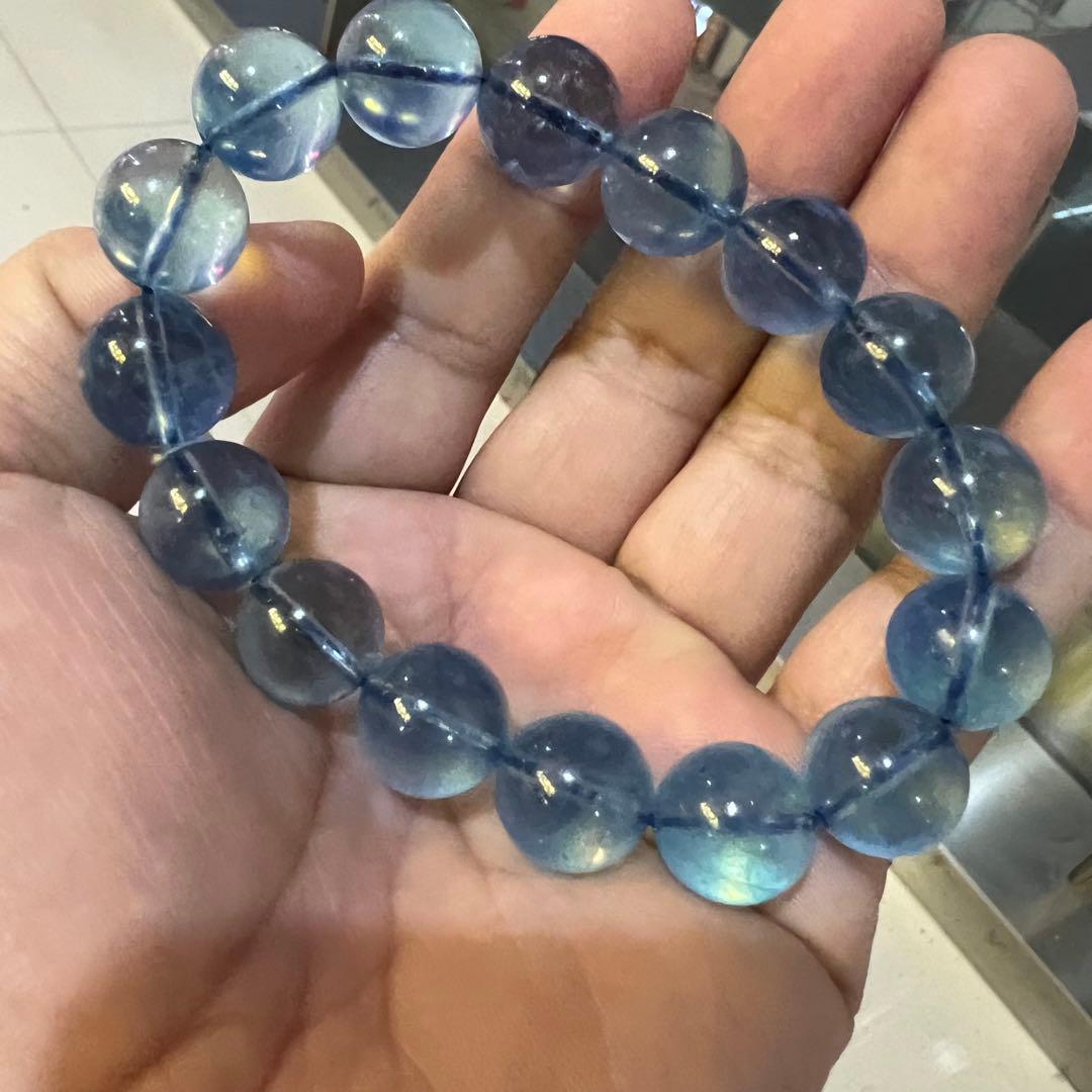 ⭐︎【天然】アクアマリン ブレスレット 13.5mm 56.2g