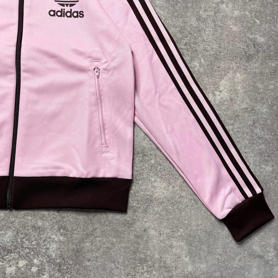 激渋 adidas ベッケンバウアー トラックジャケット ピンク ブラウン