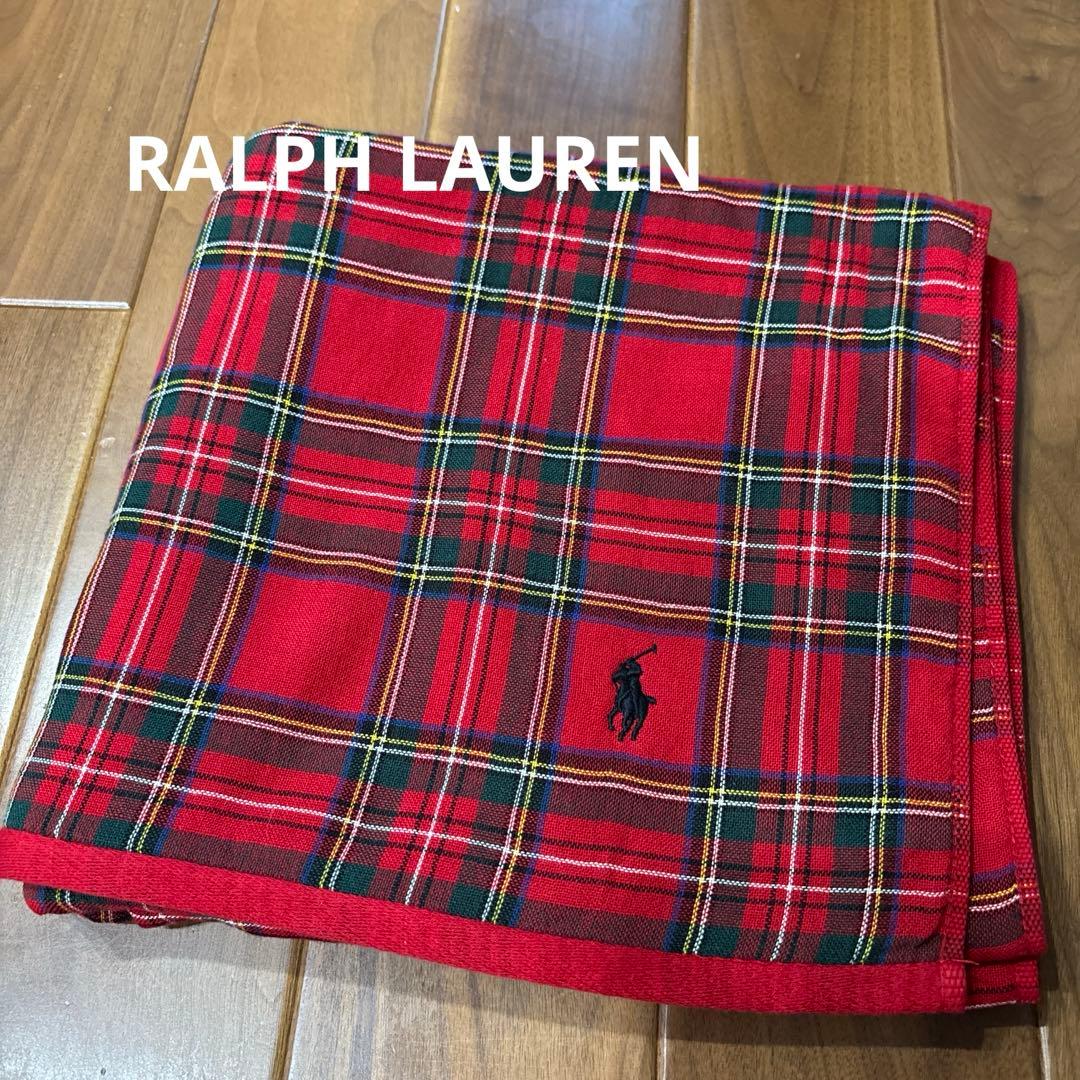 新品未使用 ポロ・ラルフ・ローレン バスタオル 赤チェック - メルカリ