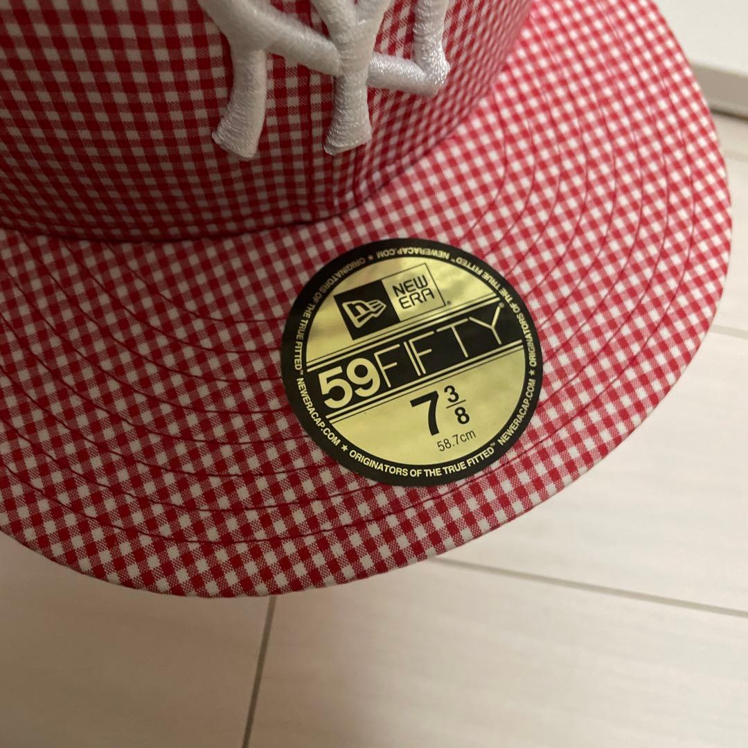 ニューエラ キャップ ニューヨーク・ヤンキース 58.7 ギンガムチェック